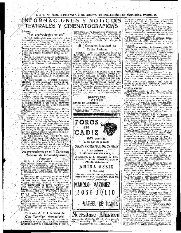 ABC SEVILLA 06-08-1961 página 47