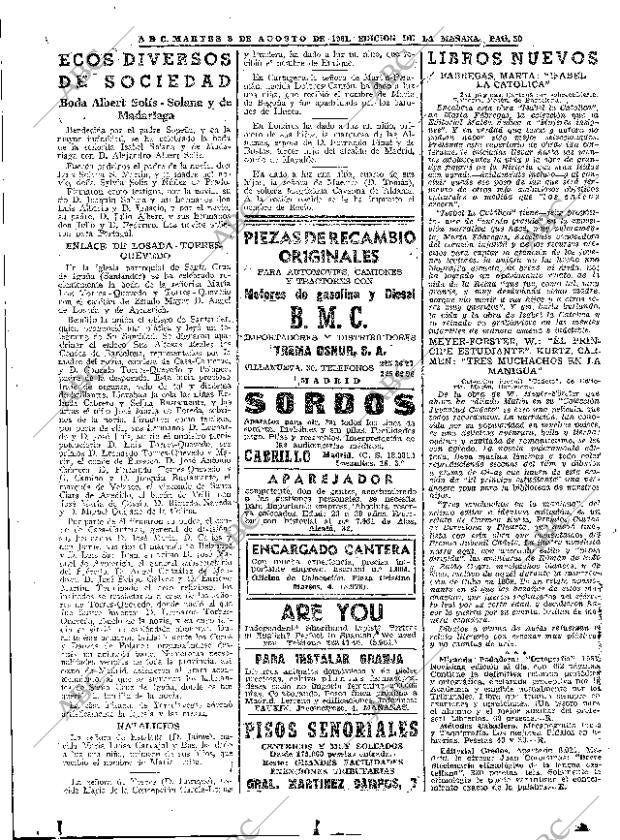 ABC MADRID 08-08-1961 página 30