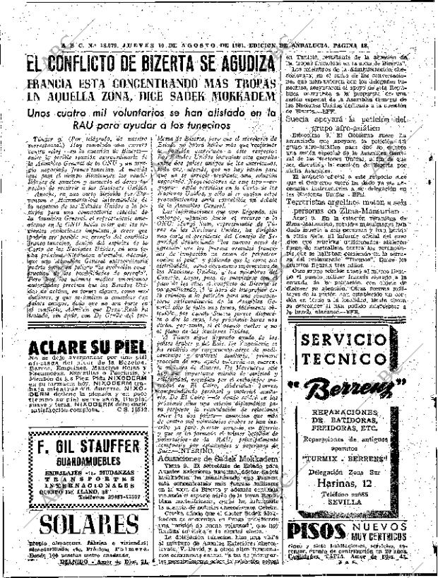 ABC SEVILLA 10-08-1961 página 18