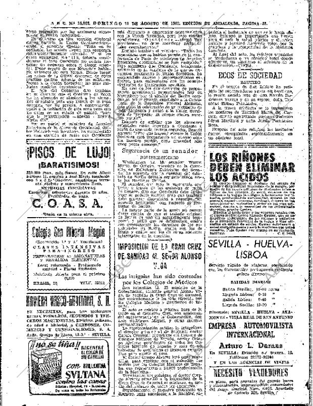 ABC SEVILLA 13-08-1961 página 52