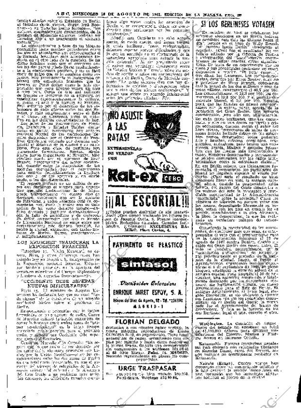 ABC MADRID 16-08-1961 página 20