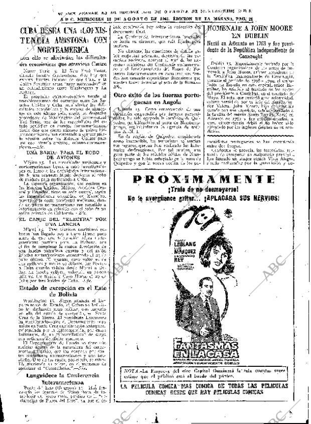 ABC MADRID 16-08-1961 página 21