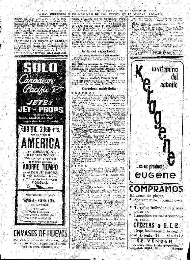 ABC MADRID 16-08-1961 página 40