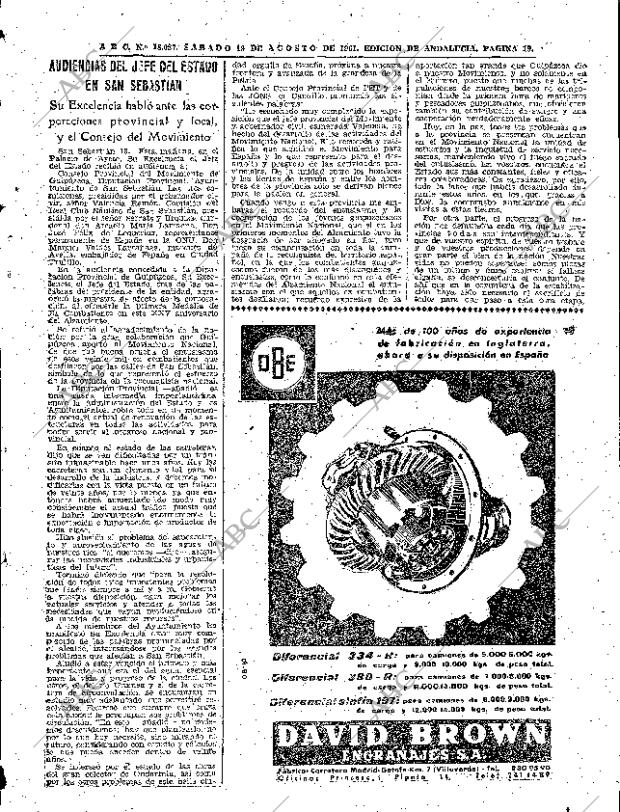 ABC SEVILLA 19-08-1961 página 19