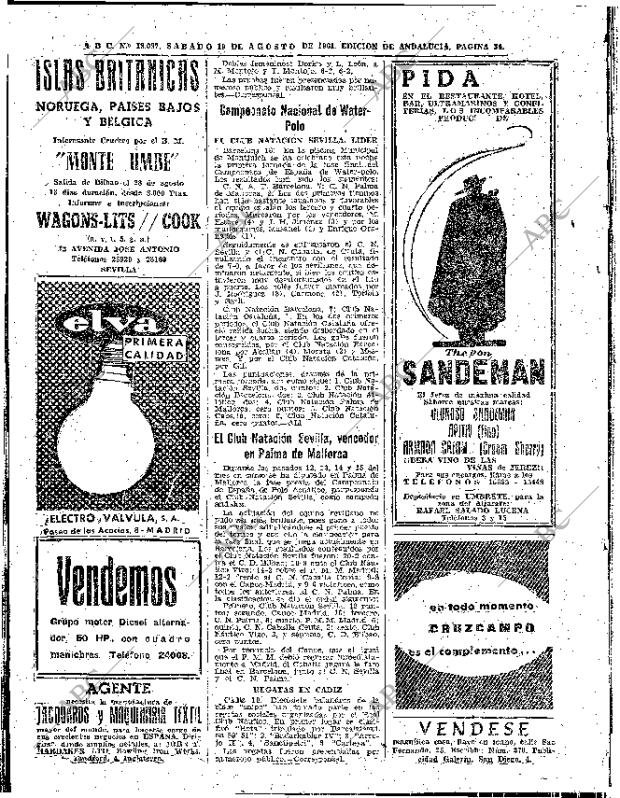 ABC SEVILLA 19-08-1961 página 34