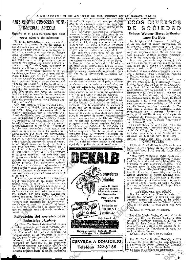 ABC MADRID 24-08-1961 página 32