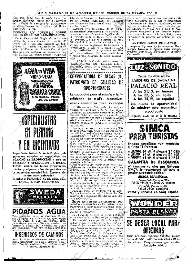 ABC MADRID 26-08-1961 página 26