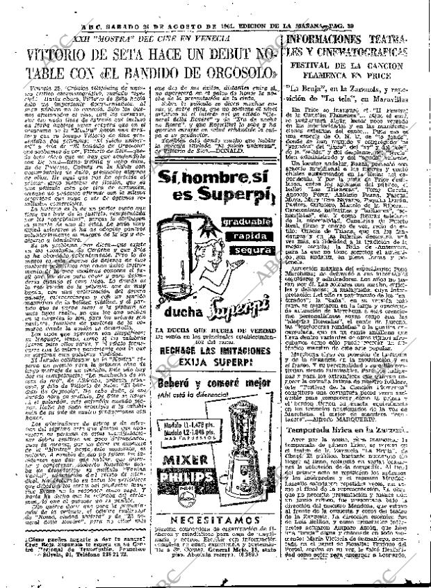 ABC MADRID 26-08-1961 página 39