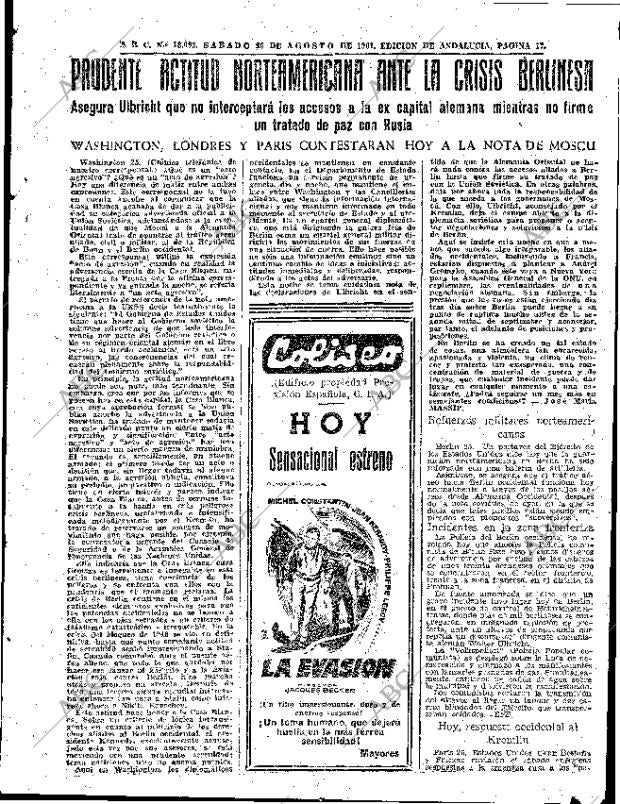 ABC SEVILLA 26-08-1961 página 17