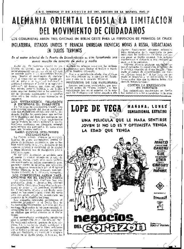 ABC MADRID 27-08-1961 página 53