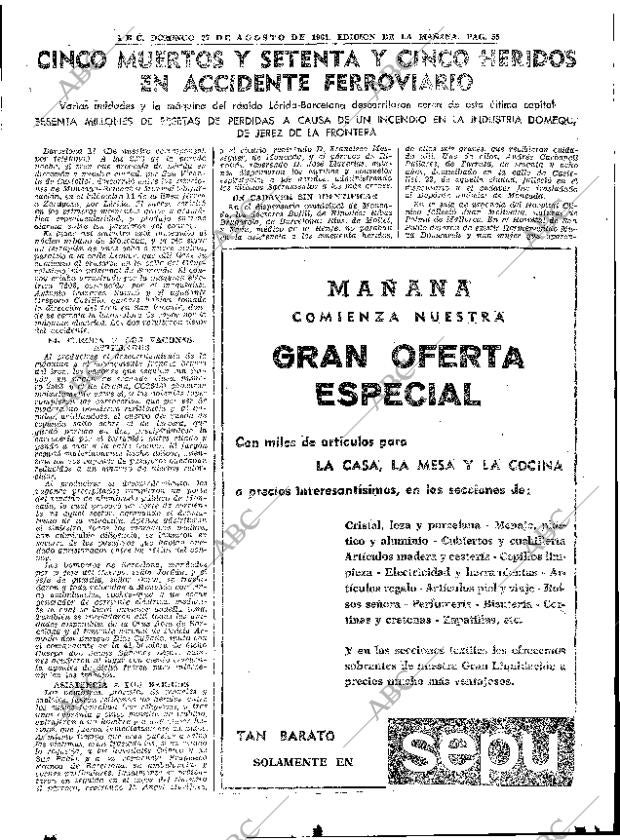 ABC MADRID 27-08-1961 página 55