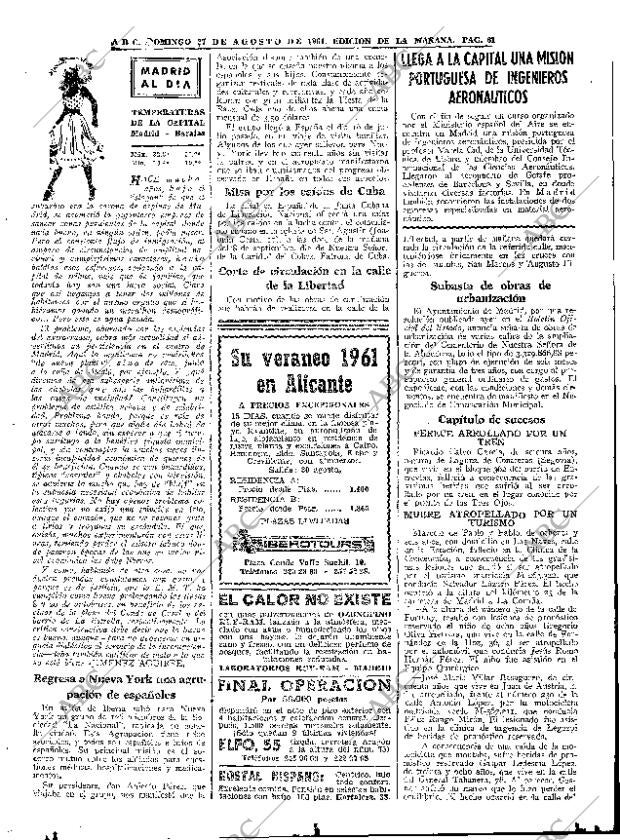 ABC MADRID 27-08-1961 página 61