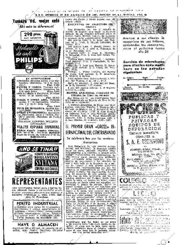 ABC MADRID 27-08-1961 página 68