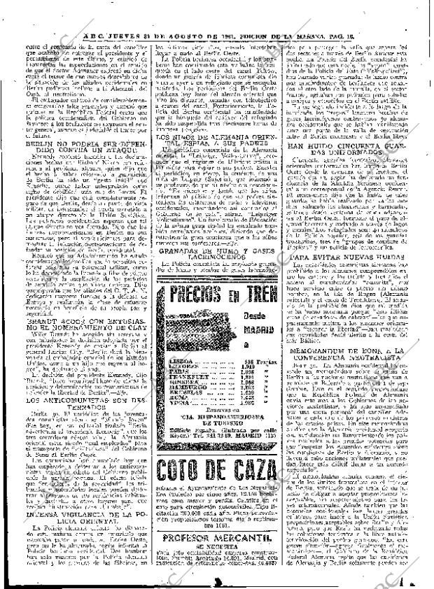 ABC MADRID 31-08-1961 página 18