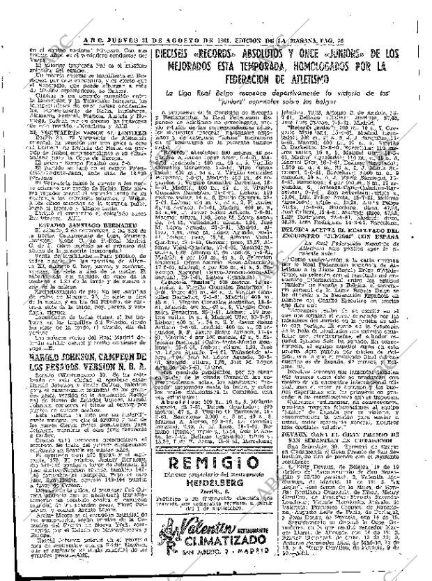 ABC MADRID 31-08-1961 página 36