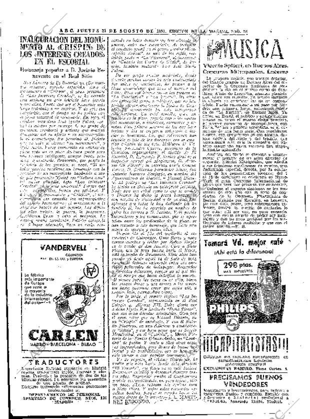 ABC MADRID 31-08-1961 página 38