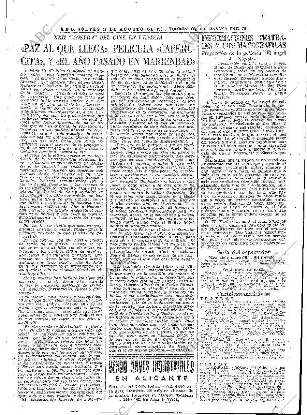 ABC MADRID 31-08-1961 página 39