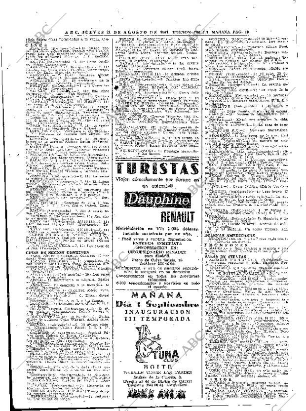 ABC MADRID 31-08-1961 página 40