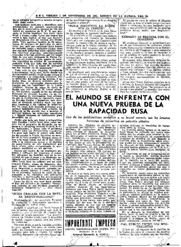 ABC MADRID 01-09-1961 página 16