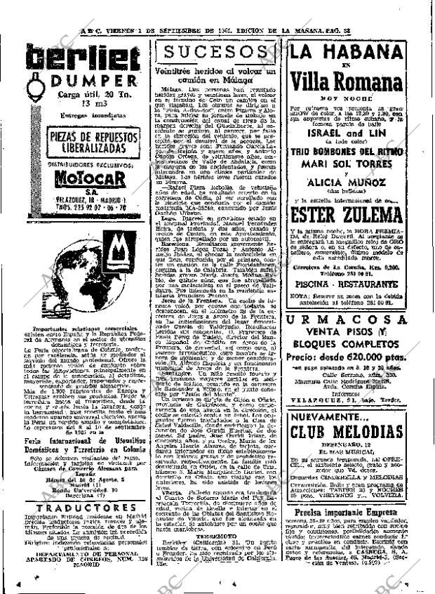 ABC MADRID 01-09-1961 página 32