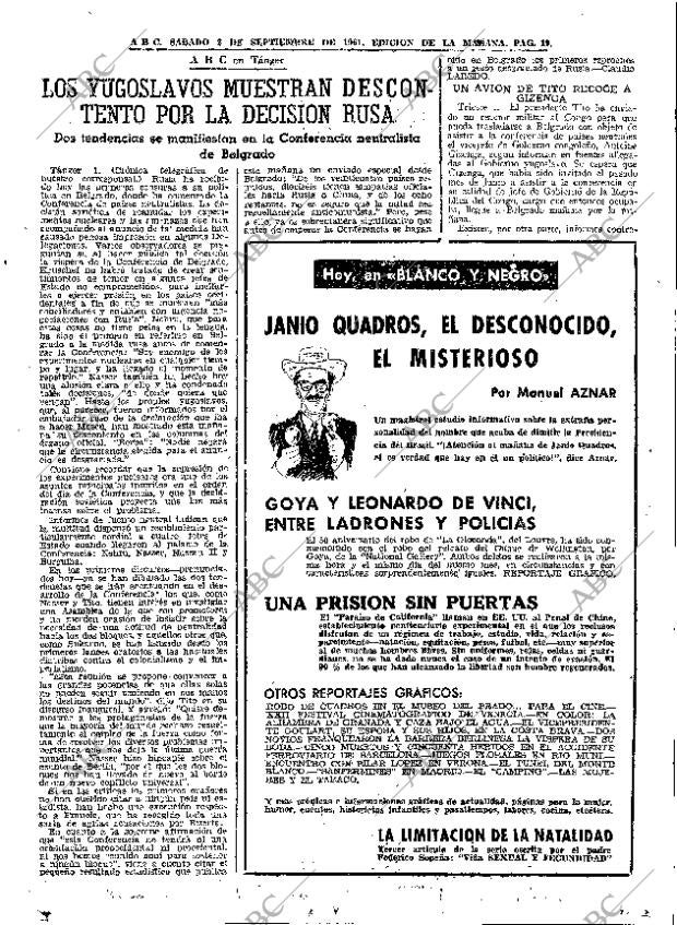 ABC MADRID 02-09-1961 página 19