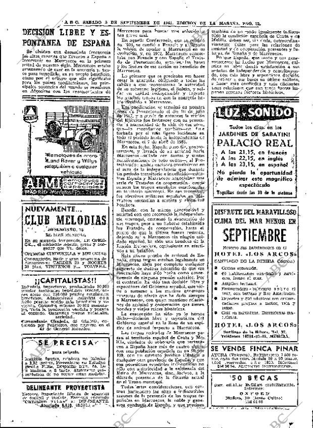 ABC MADRID 02-09-1961 página 22