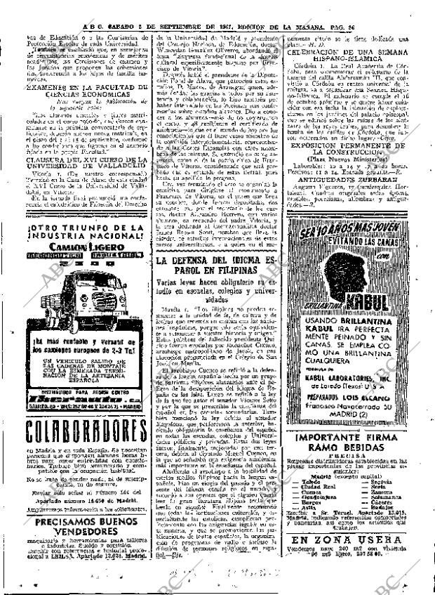 ABC MADRID 02-09-1961 página 26