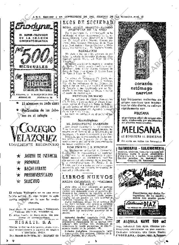 ABC MADRID 02-09-1961 página 32