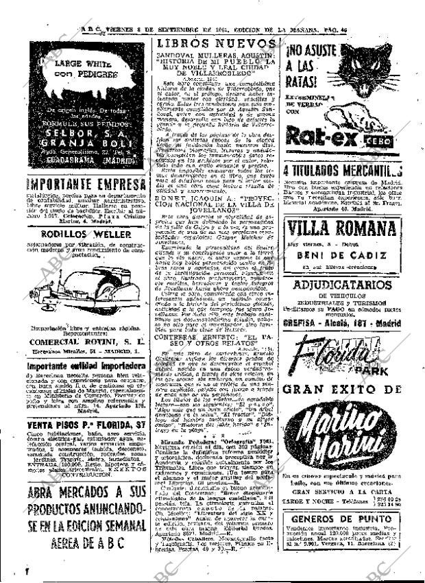 ABC MADRID 08-09-1961 página 46