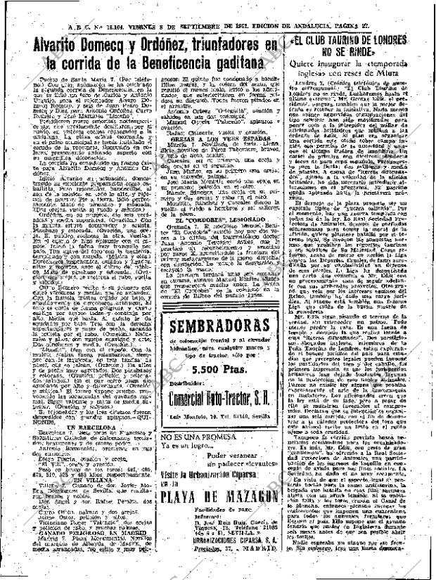 ABC SEVILLA 08-09-1961 página 25
