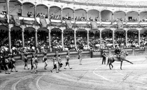 Corrida Benéfica Celebrada en la plaza de Toros de Ronda (Málaga) en beneficio...