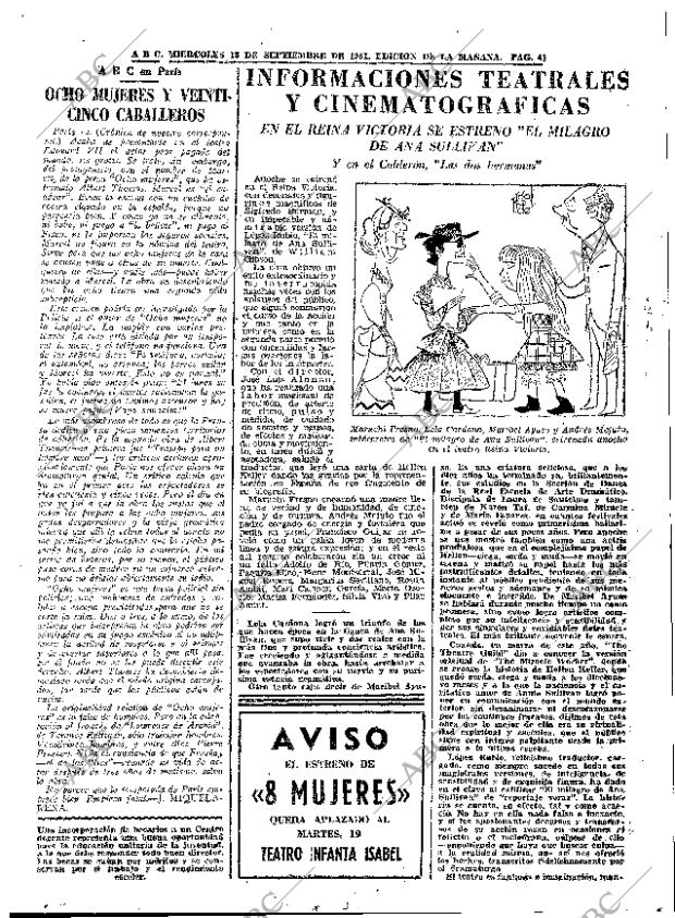 ABC MADRID 13-09-1961 página 41