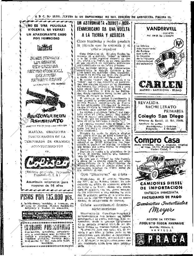 ABC SEVILLA 14-09-1961 página 20