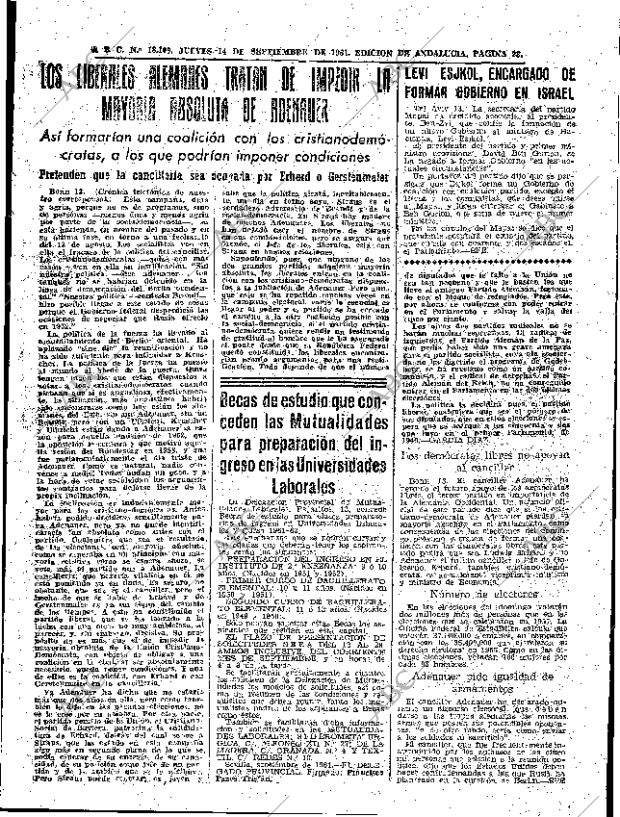 ABC SEVILLA 14-09-1961 página 23