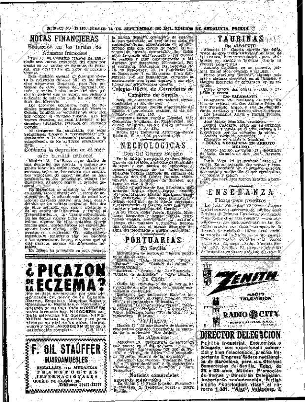 ABC SEVILLA 14-09-1961 página 28