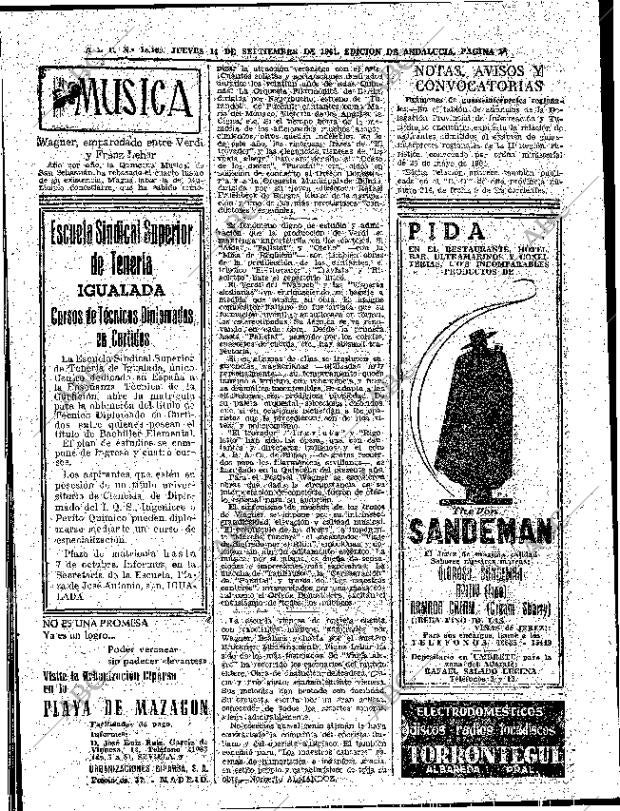 ABC SEVILLA 14-09-1961 página 30