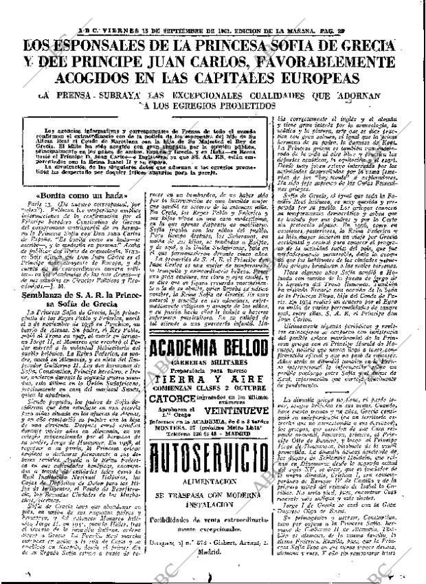 ABC MADRID 15-09-1961 página 25