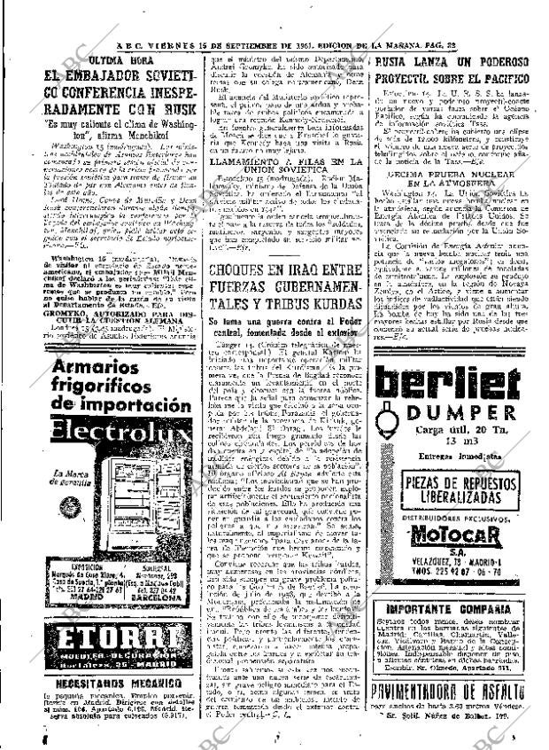 ABC MADRID 15-09-1961 página 32