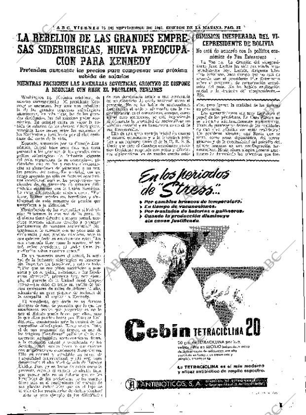 ABC MADRID 15-09-1961 página 33