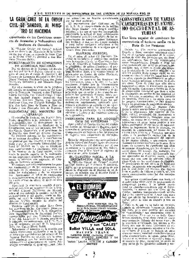 ABC MADRID 15-09-1961 página 39
