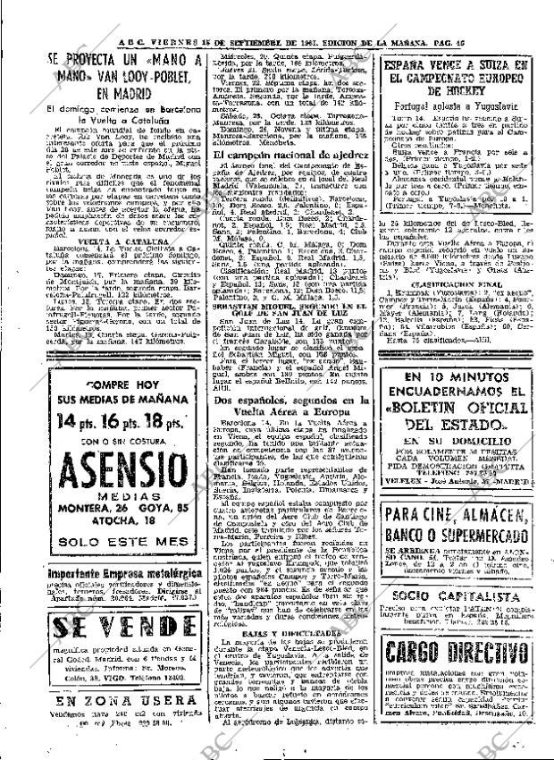 ABC MADRID 15-09-1961 página 46