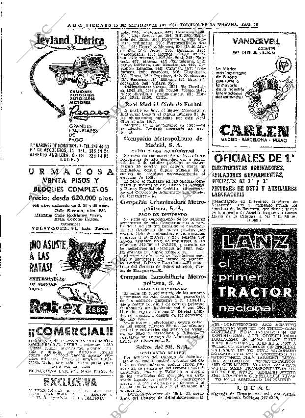 ABC MADRID 15-09-1961 página 48
