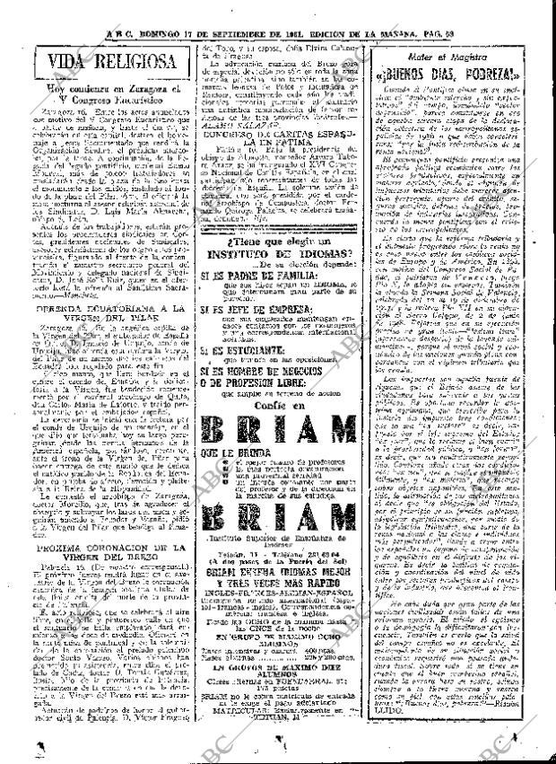 ABC MADRID 17-09-1961 página 59