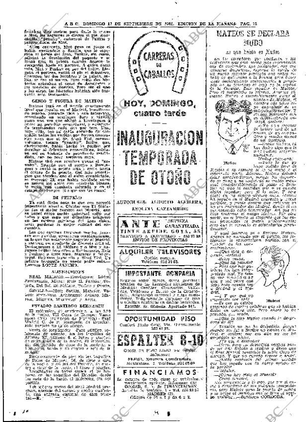 ABC MADRID 17-09-1961 página 72