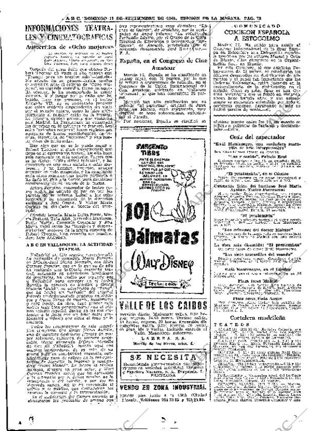 ABC MADRID 17-09-1961 página 78