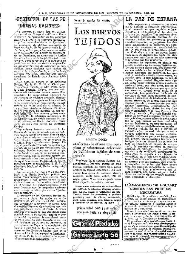 ABC MADRID 20-09-1961 página 40