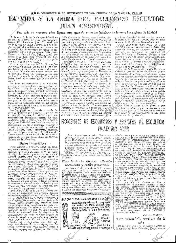 ABC MADRID 20-09-1961 página 43