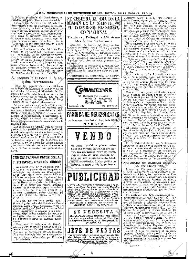 ABC MADRID 20-09-1961 página 51