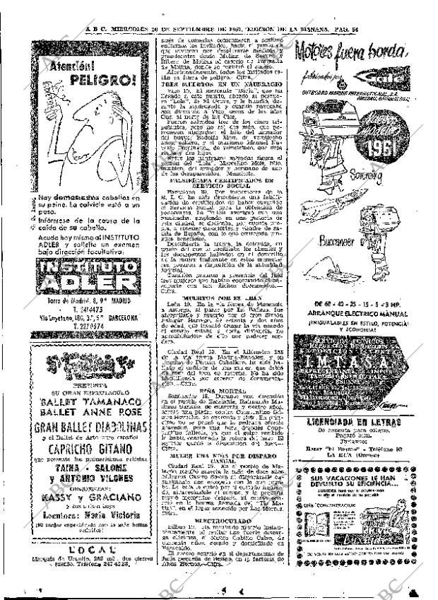 ABC MADRID 20-09-1961 página 54