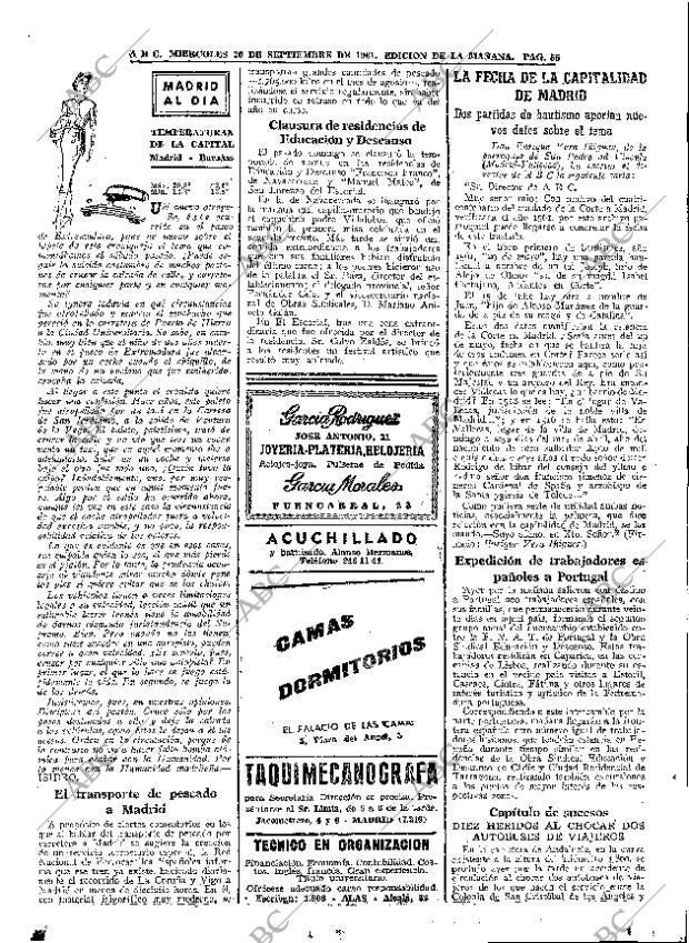 ABC MADRID 20-09-1961 página 55